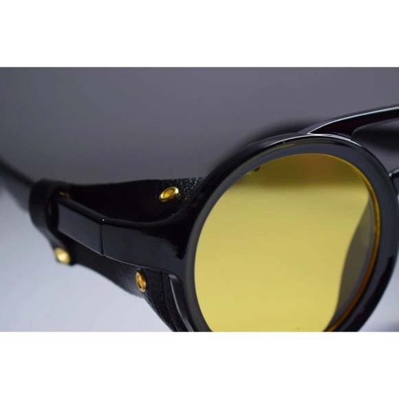 Steampunk Sunglasses Men Round Night Vision Googles Vintage Punk Sun Glasses Bra - Picture 6 of 12